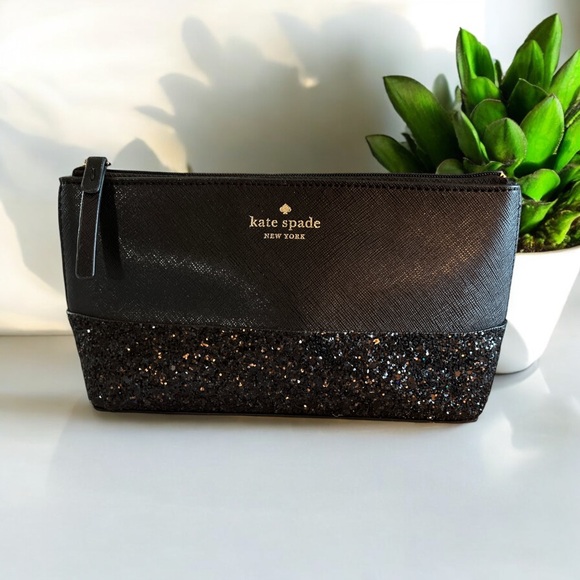 NWOT Kate Spade ♠️ glitter tote and pouch BUNDLE - Picture 2 of 5